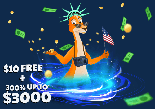 Ruby travels to the USA - $10 Free + 300% up to $3000